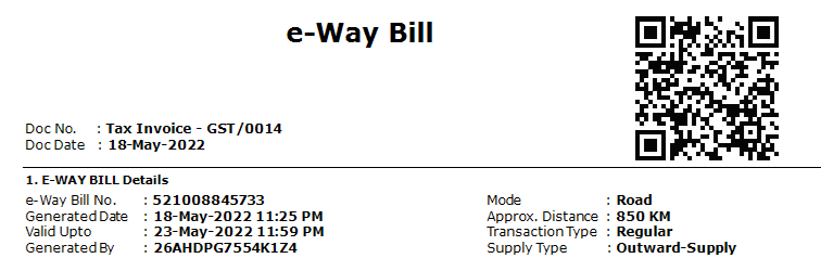 E-Way Bill